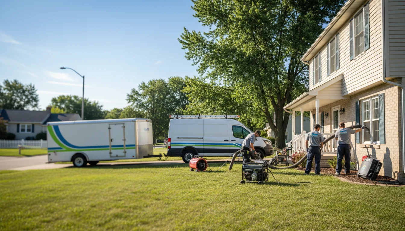 Flooded Basement Restoration And Cleanup With Repair in Burlington, WI near me